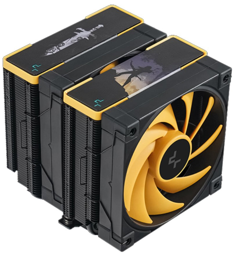 DeepCool AK620 Zero Dark Zoria High Performance CPU Cooler, 2x120mm Fluid Dynamic Bearing Fans, 6 Copper Heat Pipes LGA2066/1851-1155/AM4/AM5
