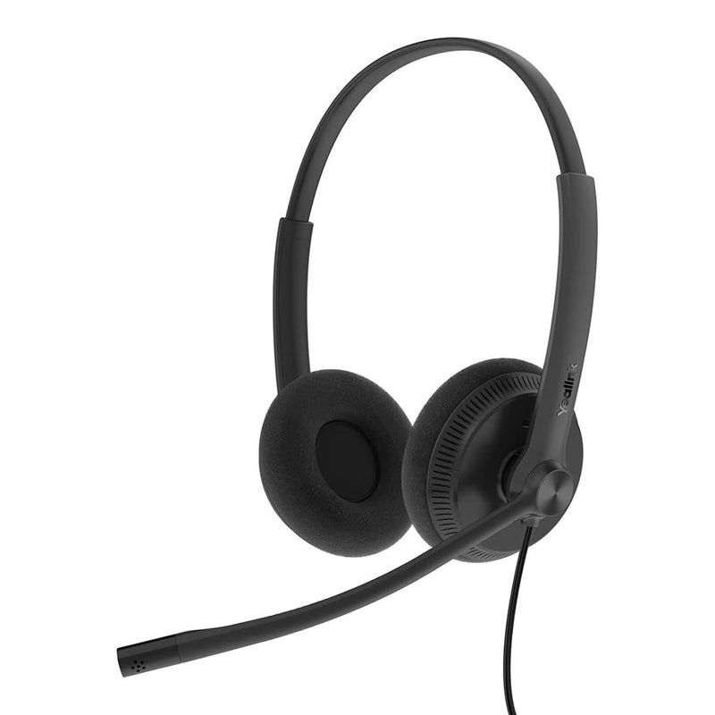 Yealink UH34 Lite Dual UC USB Headset, Lightweight, All Day Wearing Comfort, Ear Wideband Noise Cancelling Microphone, Foamy Ear Cushions, USB-A