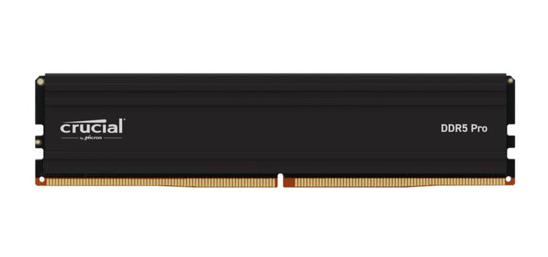 Crucial Pro 32GB (1x32GB) DDR5 UDIMM 5600MHz CL46 Black Heat Spreader Support Intel XMP AMD Ryzen Desktop PC Gaming Memory ~CT32G56C46U5