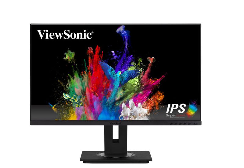 ViewSonic 24' FHD IPS, 75Hz, 250 Nits, 1000:1, USB‑C 60W, HDMI, DP In/Out, RJ45, USB Hub, HAS, Pivot, Swivel, Tilt, Speakers. 3YARW