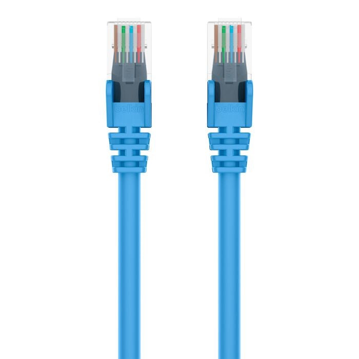Belkin Cat6 Network Cables (10M) - Blue (A3L980bt10MBLUS), Exceeds 500MHz In Performance Test, Snagless Prevents Breaking & Cracking, 2 Years Warranty