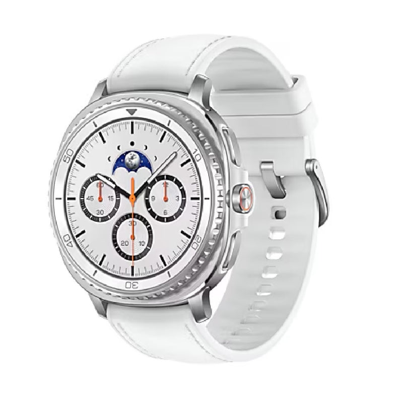Samsung Galaxy Watch8 Classic Bluetooth (46mm) - White(SM-L500NZWAXSA),1.3' ,Super AMOLED, 1.6GHz, 2GB/64GB, Bluetooth v5.3, 445mAh, 2 Years Warranty