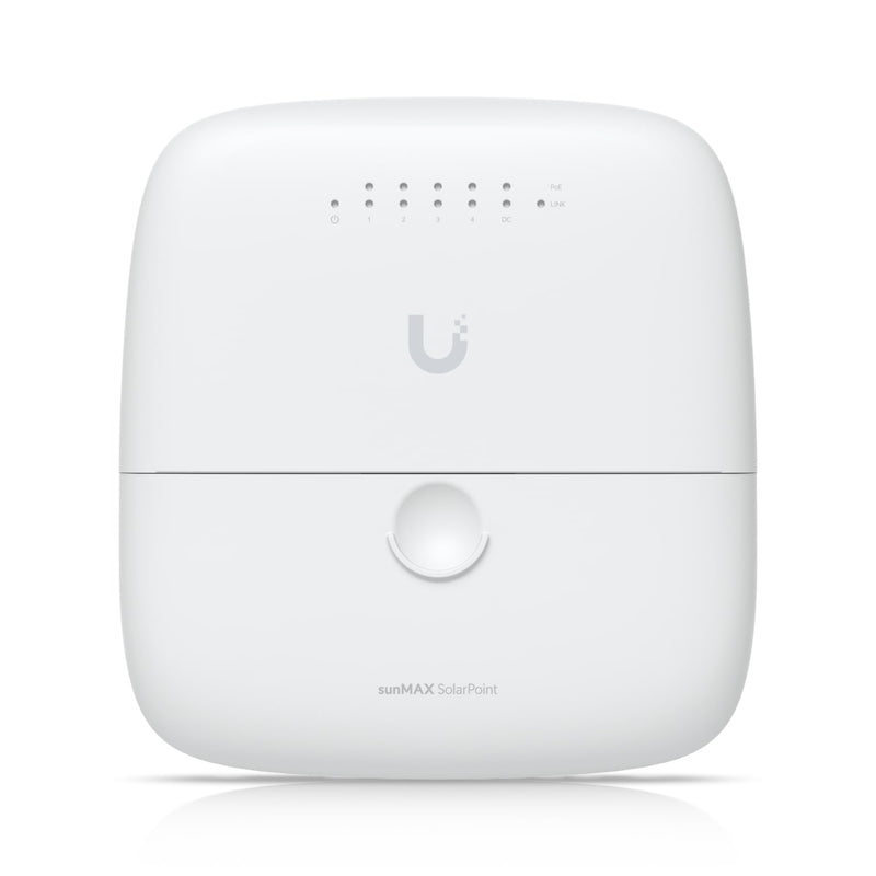 Ubiquiti sunMAX SolarPoint, SM-SP-40, Remotely Managed MPPT 24V 7A Solar Site Charging Appliance, Integrated Four-port, 24V PoE 10/100 Mbps
