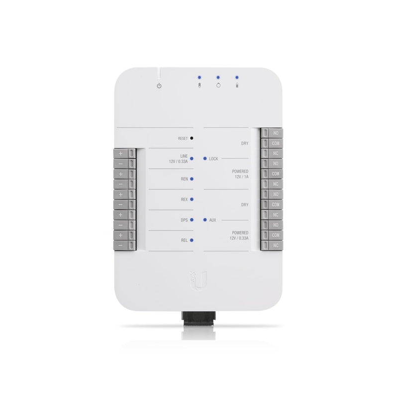 Ubiquiti UniFi Access Door Hub，Single Door Entry Mechanism，PoE Power, Support UA-LITE& UA-PRO,Four Inputs &12v Dry Relays for Most Door Lock