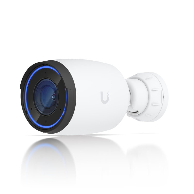 Ubiquiti AI Professional UniFi Protect Indoor/Outdoor 4K PoE Camera, White, Waterproof IP65, PoE+ Power, Max Power 11W, GbE RJ45 Port,