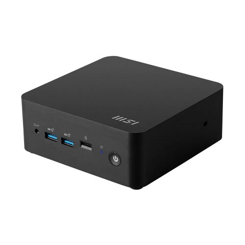 MSI Cubi NUC 1M-017BAU miniPC barebone, Black Intel Core 3-100U DDR5 2*M.2 2*HDMI 2*TBT 2*LAN Wifi6 Card Reader Switch Cable 3Y